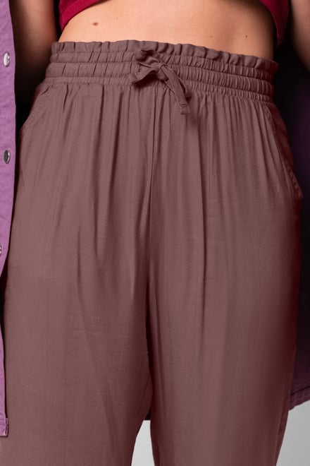 Womens Frill Trim Trouser