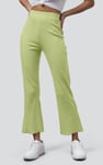 Jersey Ribbed Side slit Leggings