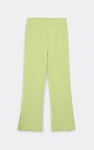 Jersey Ribbed Side slit Leggings