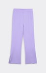Jersey Ribbed Side slit Leggings