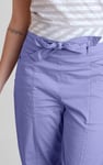 Women's Cotton Stretch Woven Trouser With Waist Belt