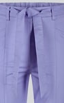Women's Cotton Stretch Woven Trouser With Waist Belt