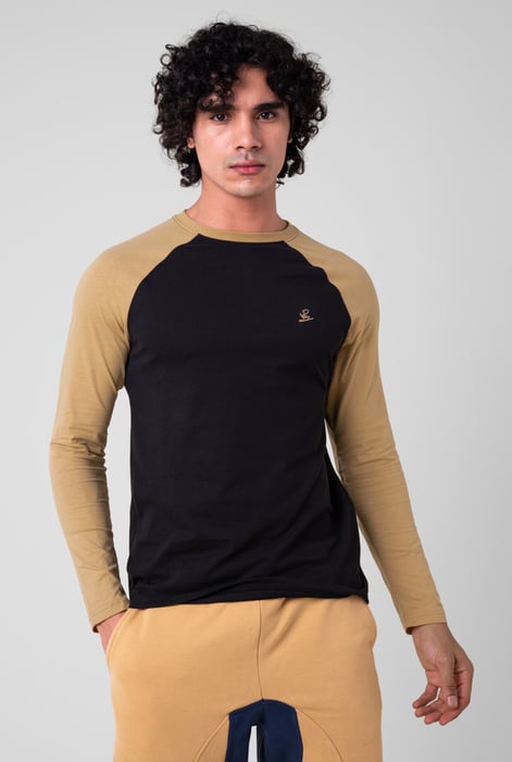 Cream Classic  Raglan Sleeve T-Shirt