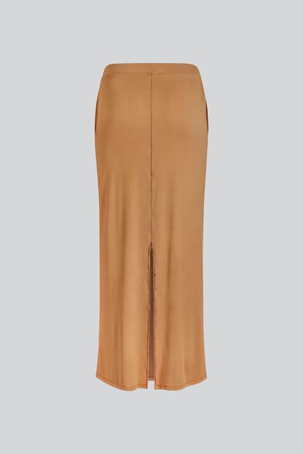 Detailed Stitched Jersey Comfort Fit Skirt