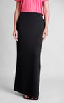 Detailed Stitched Jersey Comfort Fit Skirt