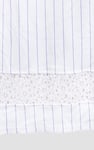 Basic Lace Details Striped Jersey Skirt