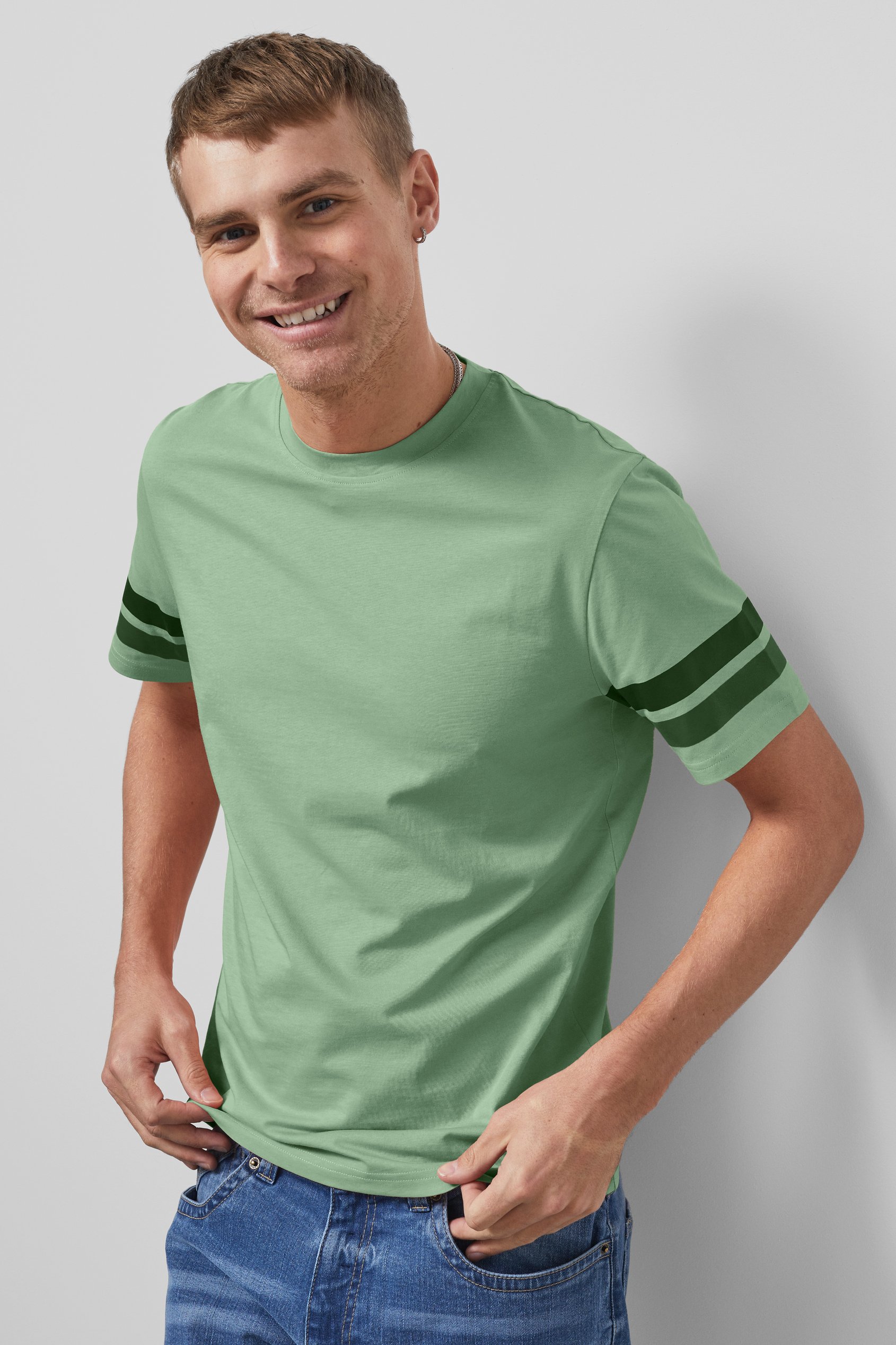 Printed Sleeve T-Shirt