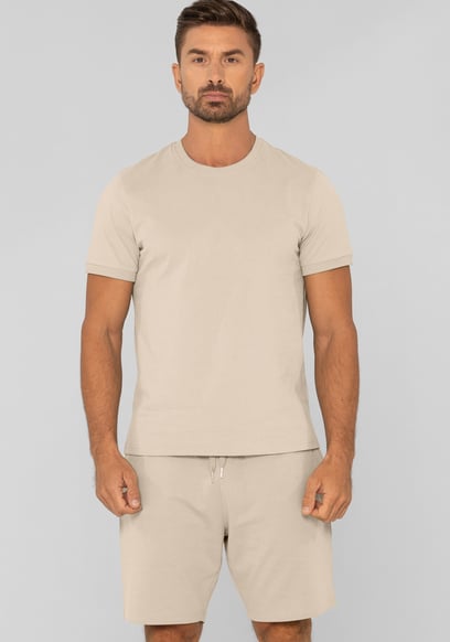Cotton Terry Short Sleeve Tee and Short Co-order Set