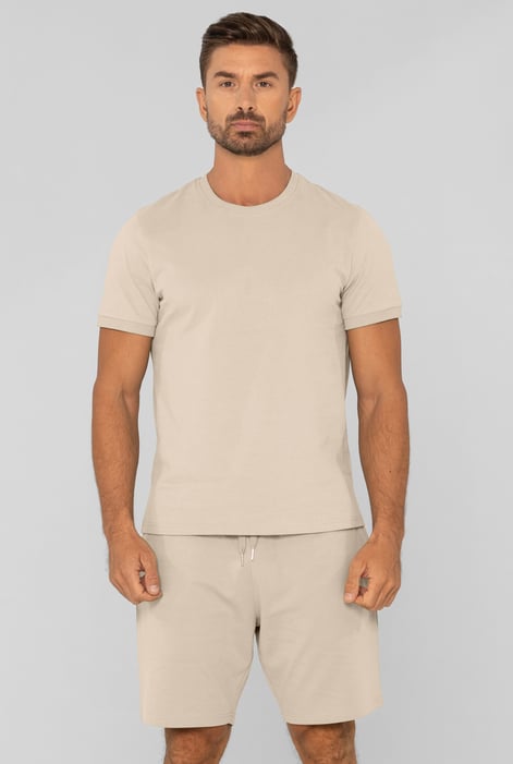 Green Cotton Terry Short Sleeve Tee and Short Co-order Set