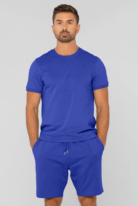 Green Cotton Terry Short Sleeve Tee and Short Co-order Set