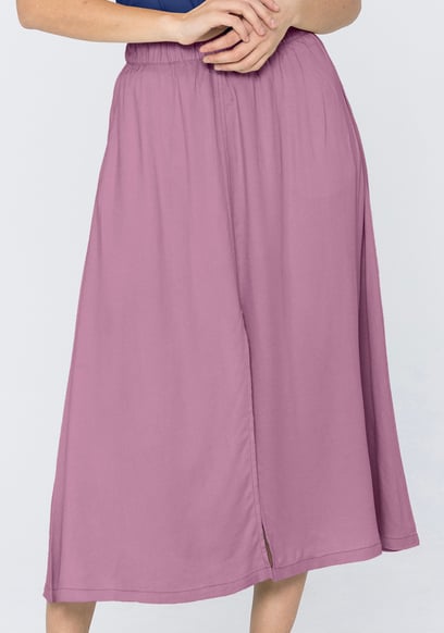 A-Line Maxi Skirt with Front Slit