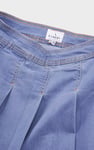 Pleated Design Frayed Raw Hem Mini Skirt