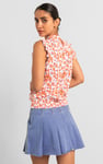 Pleated Design Frayed Raw Hem Mini Skirt