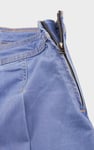Pleated Design Frayed Raw Hem Mini Skirt