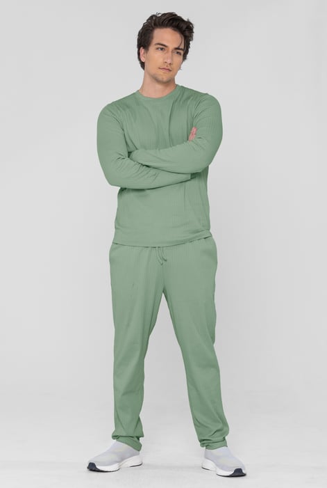 Mens Green Cosy Loungewear Set