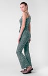 One-Shoulder Jumpsuit with Ruffle Sleeve Detail