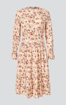 Viscose Long Sleeve Midi Dress