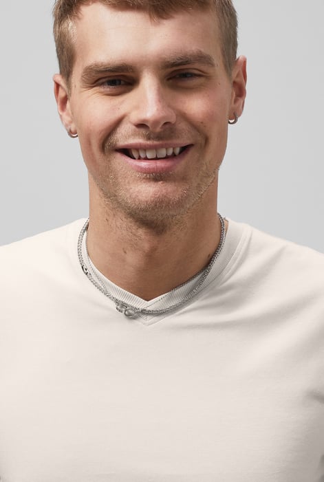 Grey V-Neck T-Shirt