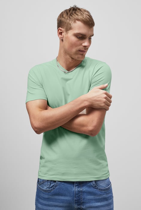 Grey V-Neck T-Shirt
