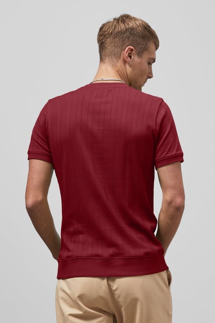 Ribbed Short Sleeve T-Shirt