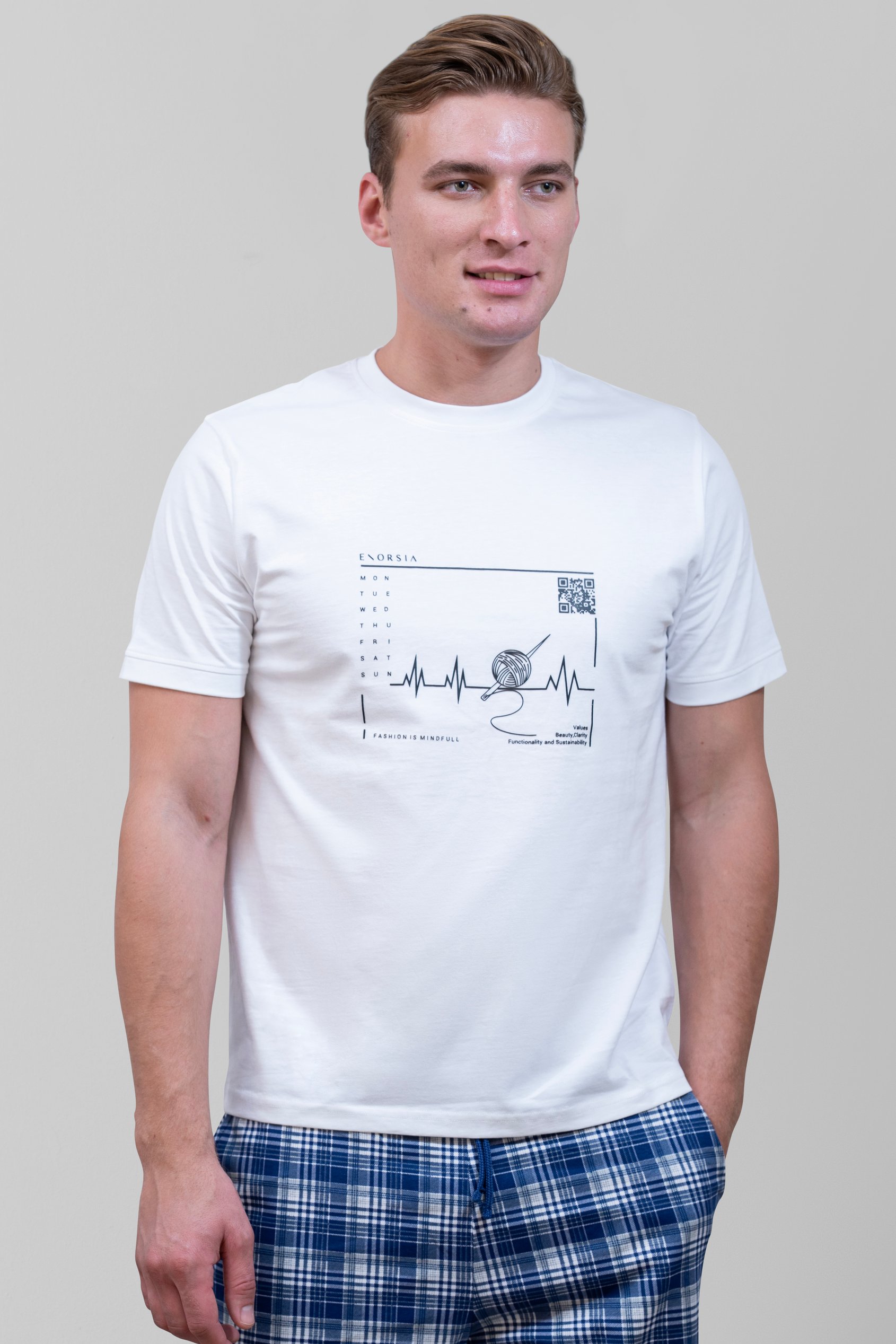 Enorsia Men's White Soft Cotton Short Sleeve T-Shirt - Uk Xxl