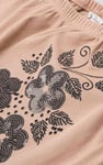 Off Shoulder Embroidery Decor Midi Dress