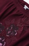Off Shoulder Embroidery Decor Midi Dress