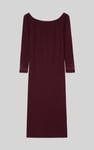Off Shoulder Embroidery Decor Midi Dress