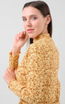 Crepe Ribbed Midi Floral Dress