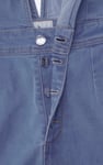 Womens Plunge V-Neck Denim Mini Dress