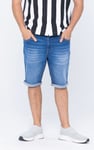 Skinny Fit Turned Denim Shorts