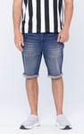 Skinny Fit Turned Denim Shorts