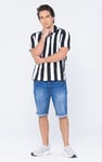 Skinny Fit Turned Denim Shorts