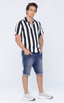 Skinny Fit Turned Denim Shorts