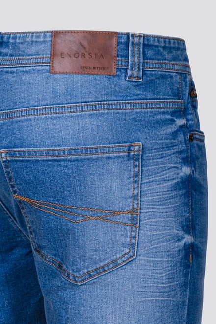 Skinny Fit Turned Denim Shorts