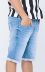 Skinny Fit Turned Denim Shorts