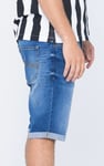 Skinny Fit Turned Denim Shorts