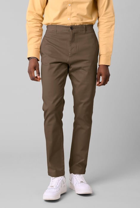 Mens Cream Semi Formal Chino Trouser