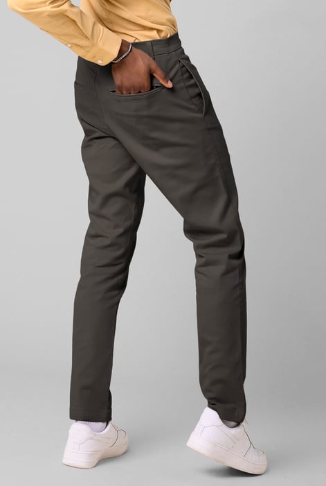 Mens Blue Semi Formal Chino Trouser