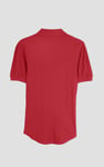 Womens Puff Sleeve V-Neck Polo Shirt