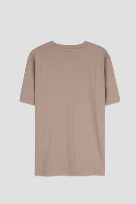 Soft Cotton Design Rib T-shirt