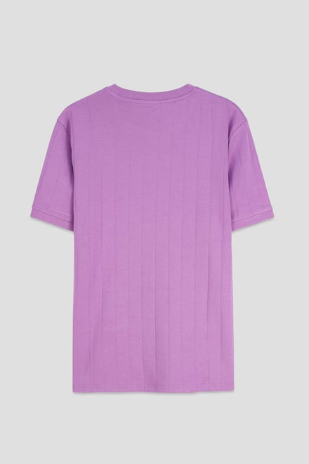 Soft Cotton Design Rib T-shirt