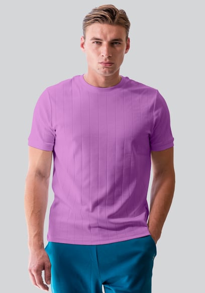 Soft Cotton Design Rib T-shirt