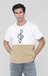 Cut & Sew Colour Block T-Shirt