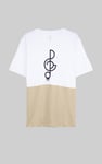 Cut & Sew Colour Block T-Shirt