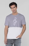 Cut & Sew Colour Block T-Shirt