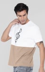 Cut & Sew Colour Block T-Shirt