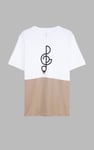 Cut & Sew Colour Block T-Shirt