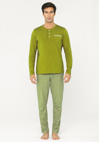 Cotton Rich Jersey Pyjamas Set