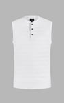 Sleeveless Henley Vest Top